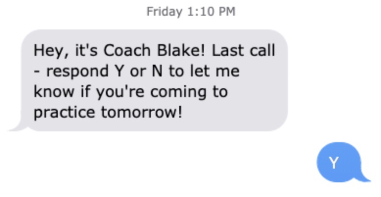 text message